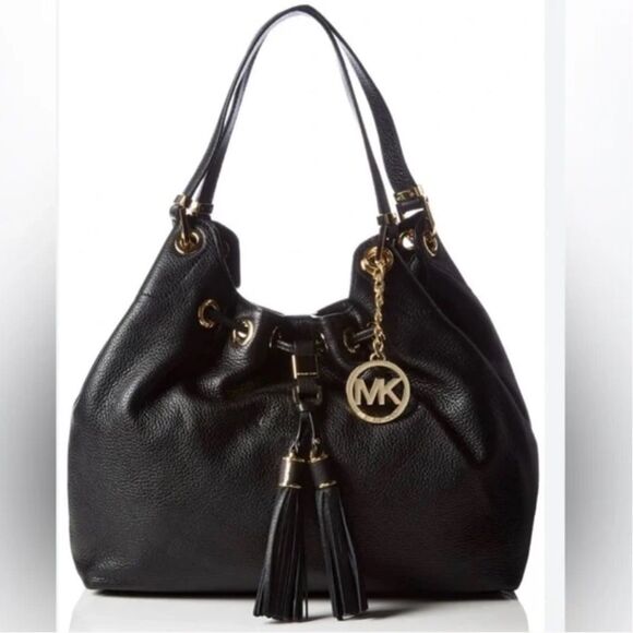 Michael Kors Handbags - Reserved/Sold Michael Kors Camden Black Pebble Leather Shoulder Bag
